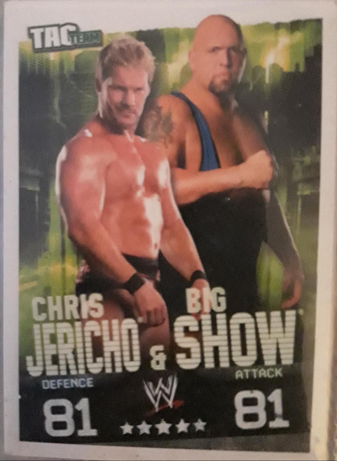 Chris Jericho, Big Show Wrestling Cards 2009 Topps WWE Slam Attax