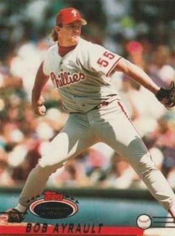 Bob Ayrault #4 Baseball Cards 1993 Stadium Club 1st Day Production