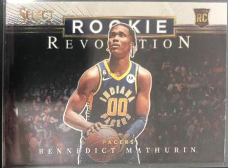 Bennedict Mathurin #9 Basketball Cards 2022 Panini Select Rookie Revolution