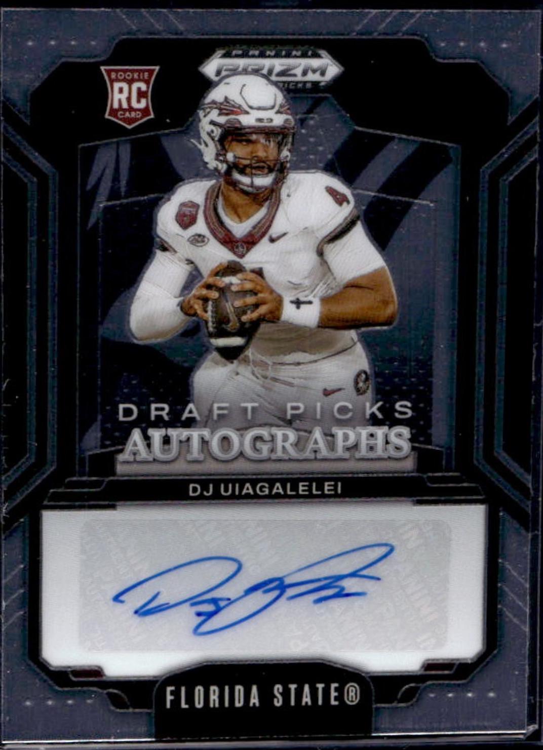 DJ Uiagalelei #DPA-DJU 2025 Panini Prizm Draft Picks Autograph Dpa Football