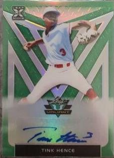 Tink Hence #BA-TH1 2020 Leaf Valiant Autographs Baseball