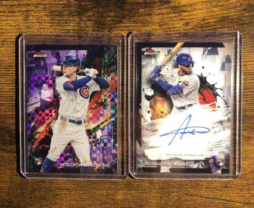 Pete Crow-Armstrong #FA-PC Baseball Cards 2024 Topps Finest Autograph