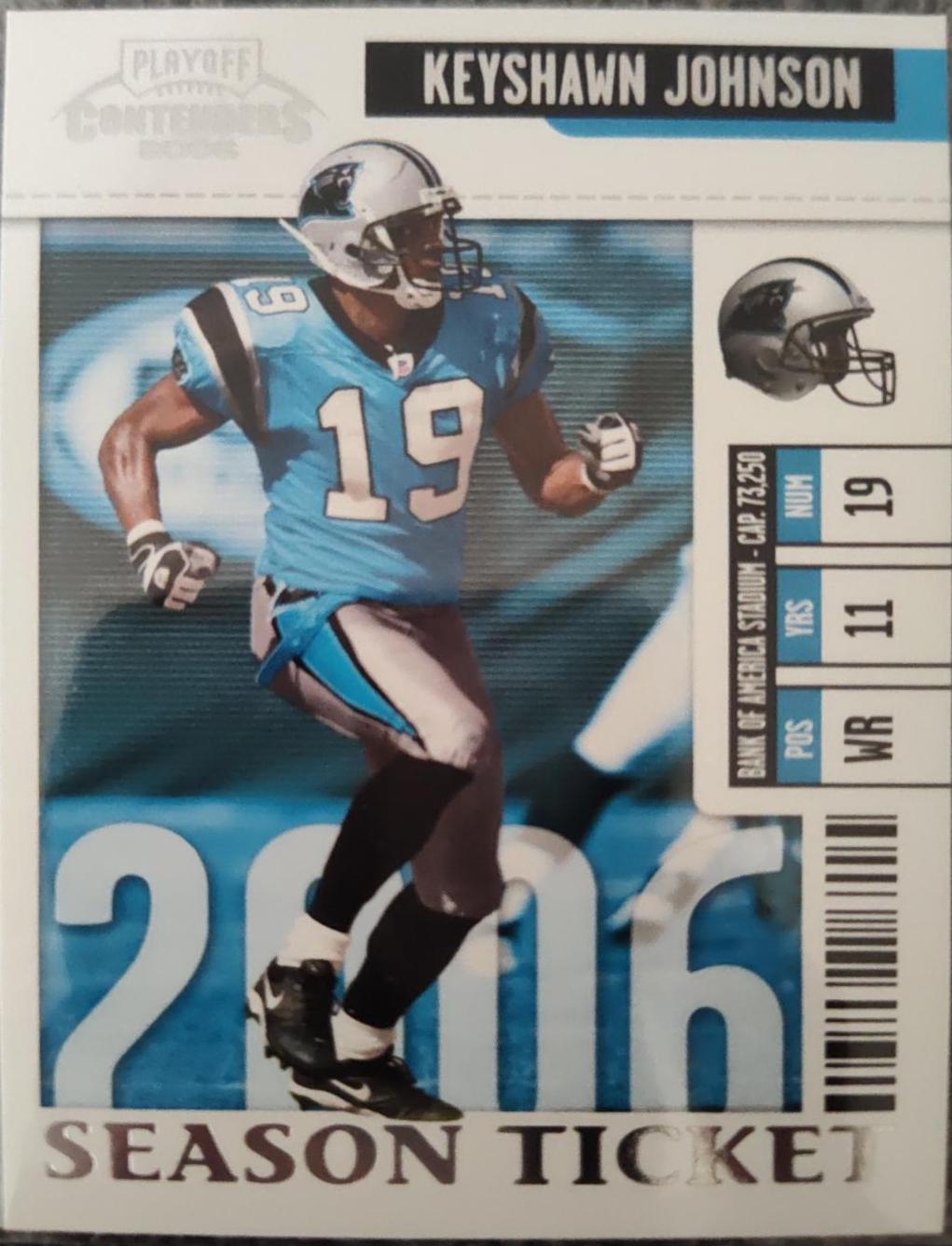 Keyshawn Johnson #13 Football Cards 2006 Playoff Contenders
