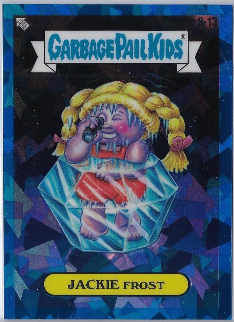 Jackie Frost #S-13 2024 Garbage Pail Kids Chrome Sapphire Satires