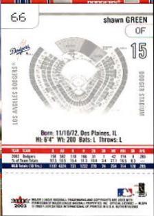 Shawn Green #99 2003 Ultra Baseball