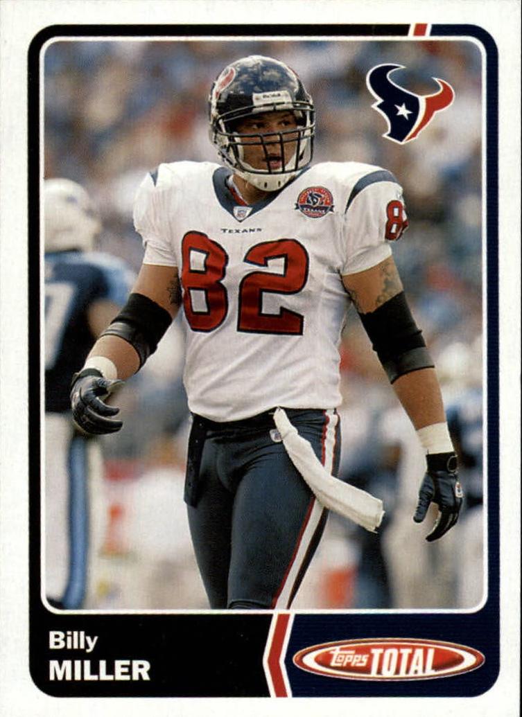 Billy Miller #173 2003 Topps Total Football