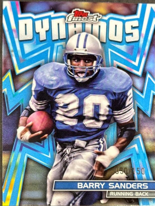 Barry Sanders [Sky Blue Refractor] #DYN-30