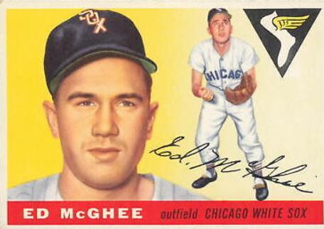 Ed McGhee #32 Baseball Cards 1955 Topps