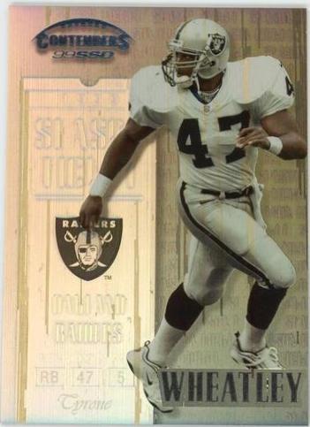 Tyrone Wheatley #139 Football Cards 1999 Playoff Contenders Ssd