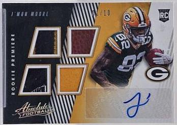 J'Mon Moore [Material Autograph Quad Spectrum] #182