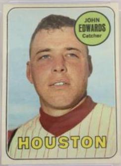 John Edwards #186 Baseball Cards 1969 Topps