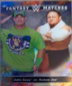 Samoa Joe, John Cena #FM-1 Wrestling Cards 2020 Topps WWE Chrome Fantasy Matches
