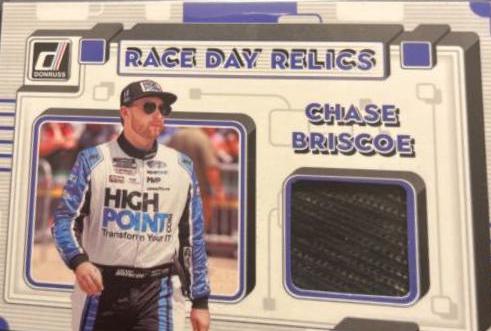 Chase Briscoe #RR-CB Racing Cards 2023 Panini Donruss NASCAR Race Day Relics