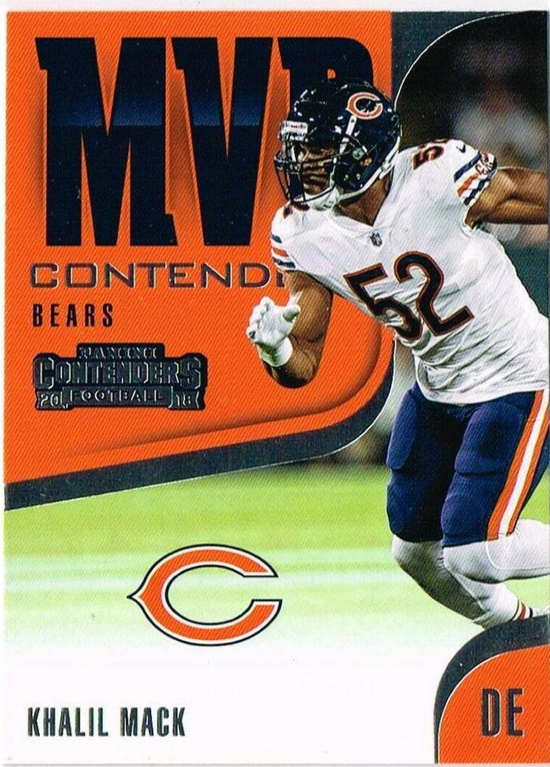 Khalil Mack Football Cards 2018 Panini Contenders MVP