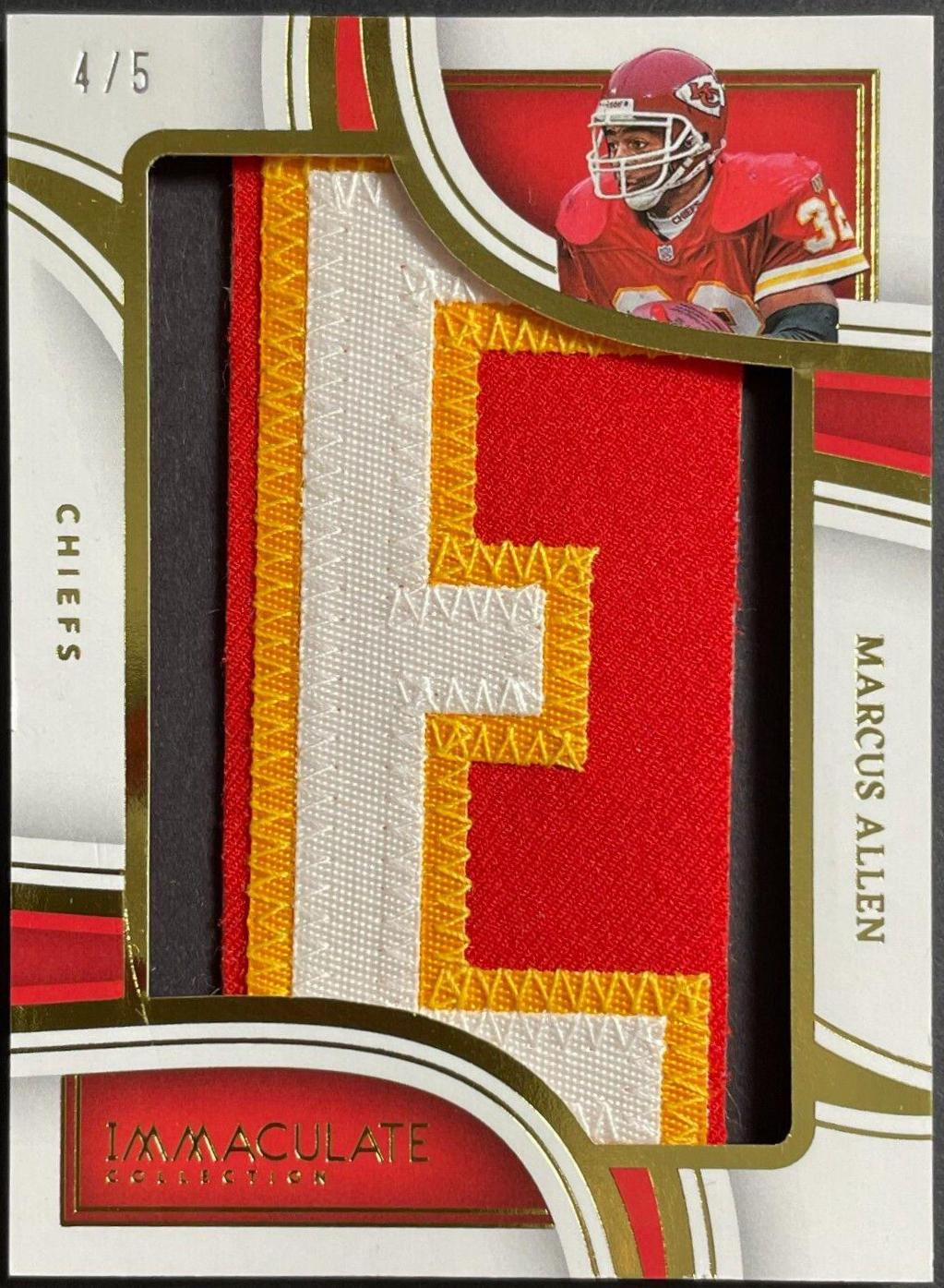 Marcus Allen #18 Football Cards 2023 Panini Immaculate Nameplate Nobility