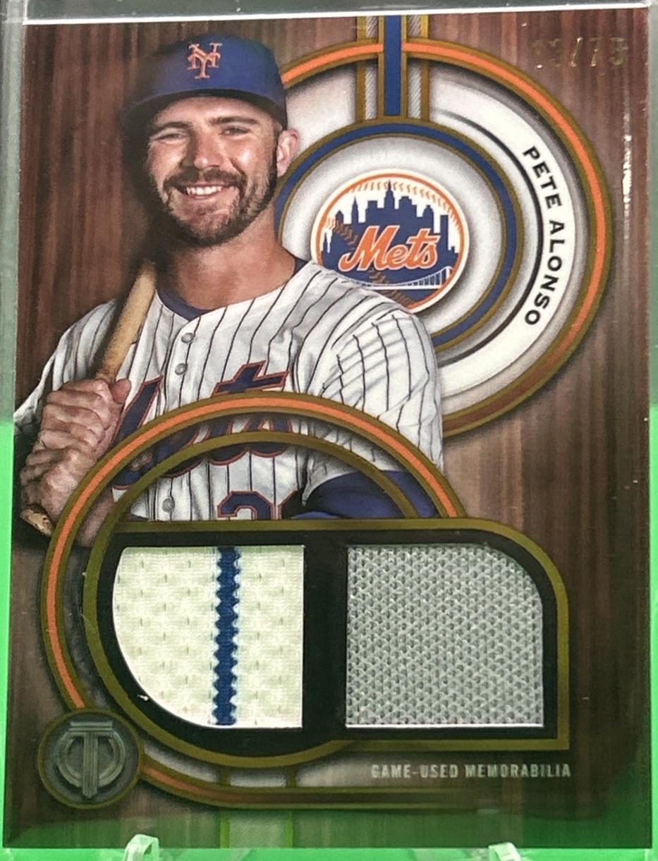 Pete Alonso #DR-PA Baseball Cards 2025 Topps Tribute Single-Player Dual Relic