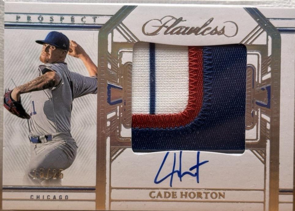 Cade Horton #PPA-CH 2024 Panini Flawless Baseball Prospect Patch Autographs