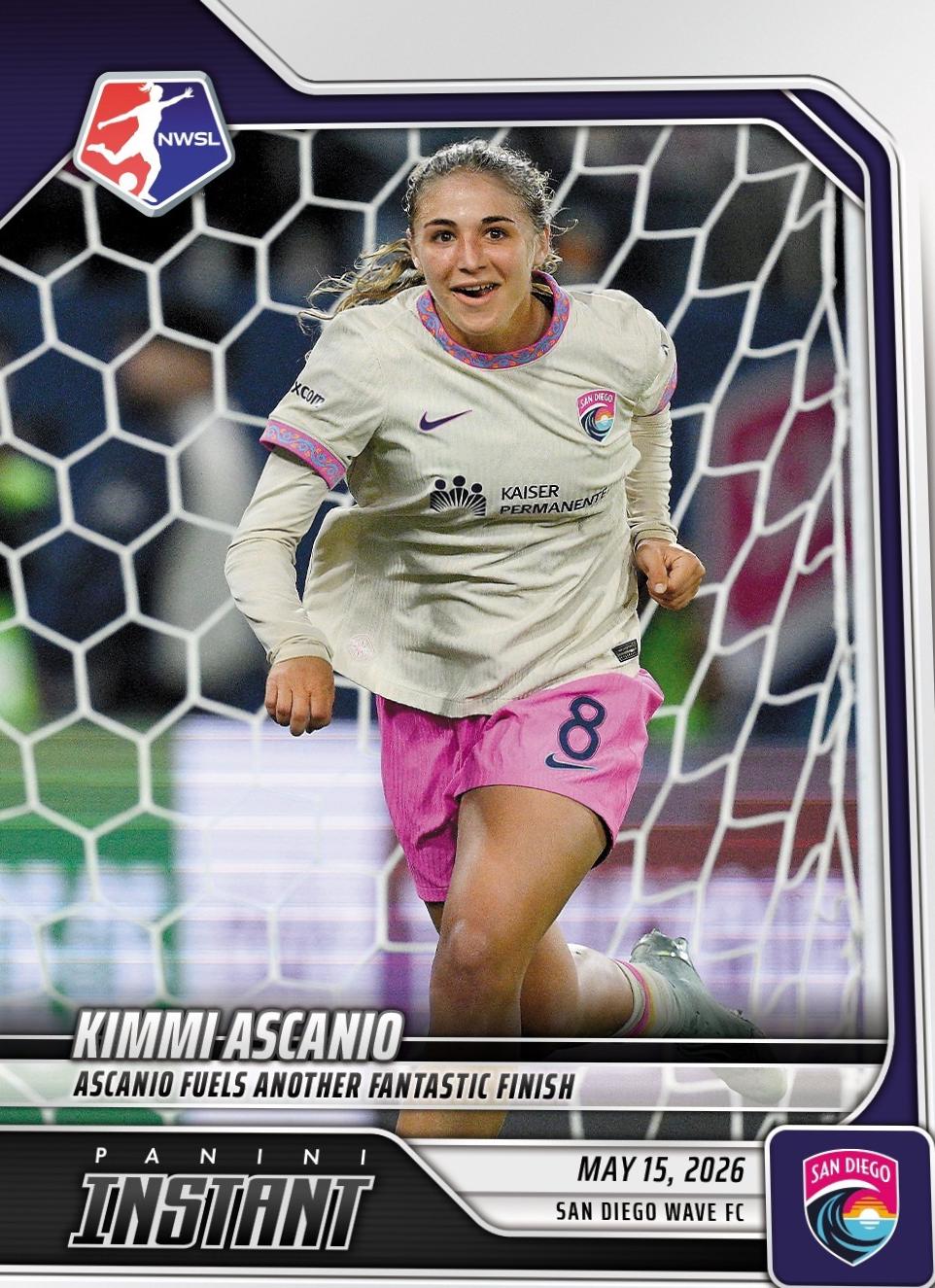 Kimmi Ascanio #66 2026 Panini Instant Nwsl Soccer