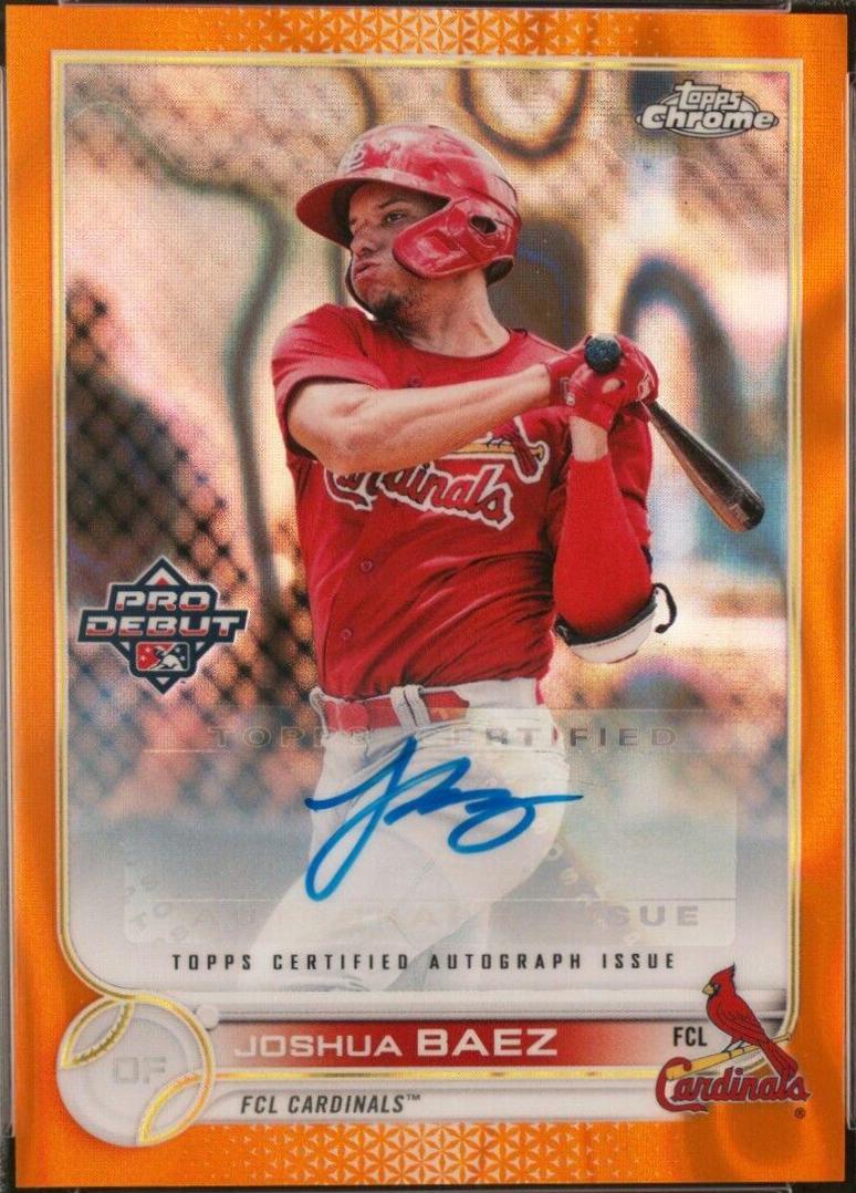 Joshua Baez [Autograph Orange Lava Refractor] #PDC-40