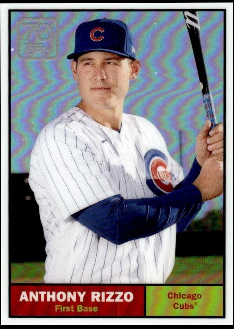 Anthony Rizzo #70YTC-11 Baseball Cards 2021 Topps Chrome 70 Years of Baseball
