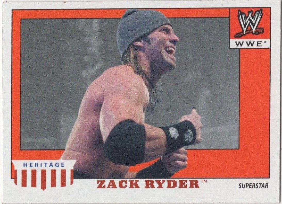 Zack Ryder #55 Wrestling Cards 2008 Topps Heritage IV WWE