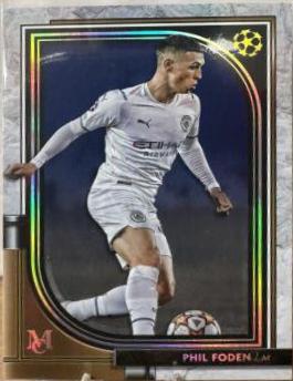 Phil Foden #13 Soccer Cards 2021 Topps Museum Collection UEFA Champions League