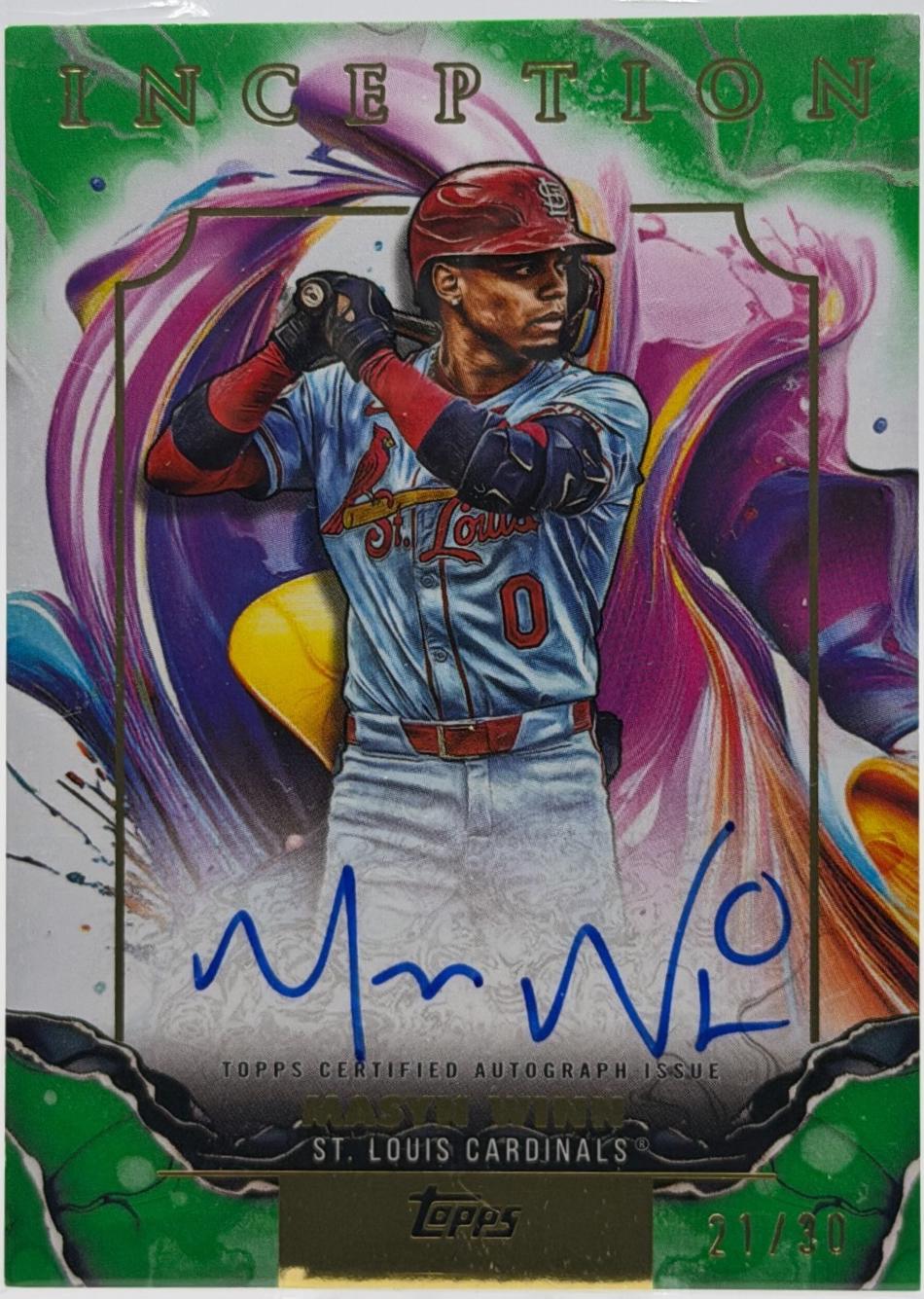 Masyn Winn #RESA-MW 2025 Topps Inception Rookies And Emerging Stars Autograph Baseball