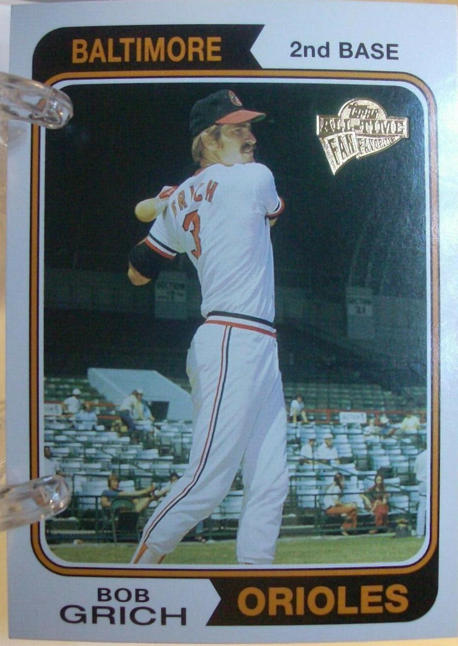 Bob Grich #16 Baseball Cards 2004 Topps All Time Fan Favorites