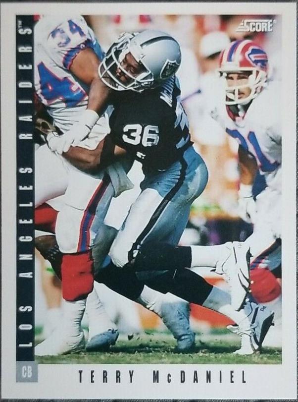 Terry McDaniel #27 Football Cards 1993 Panini Score