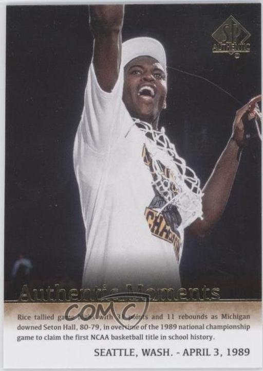Glen Rice #59 2014 Sp Authentic Basketball