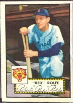 Red Rolfe #296 Baseball Cards 1952 Topps