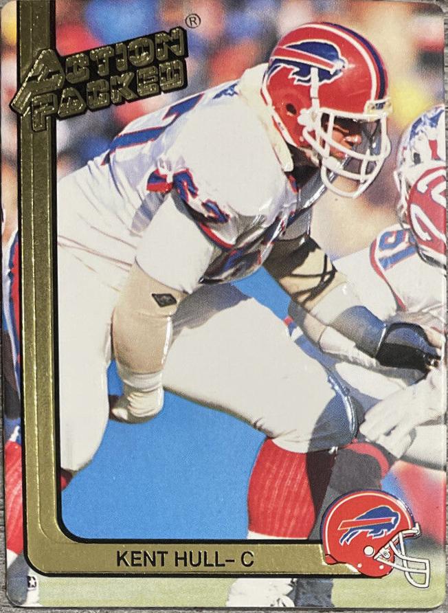 Kent Hull #13 Football Cards 1991 Action Packed