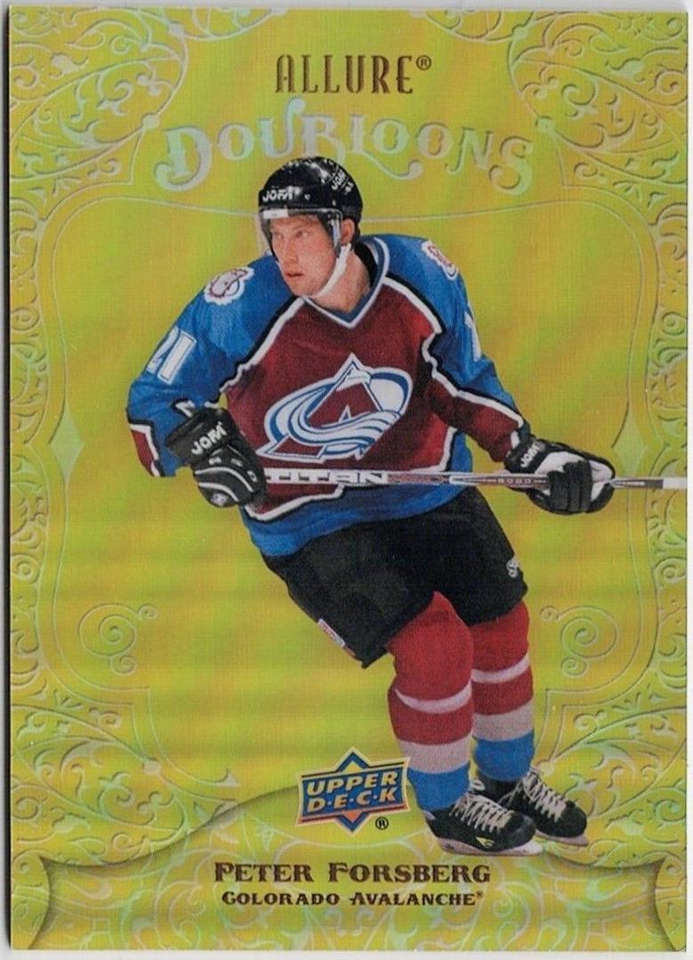 Peter Forsberg #DB-82 2022-23 Upper Deck Allure Hockey Doubloons