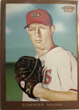 Max Scherzer #15 Baseball Cards 2009 Topps T206