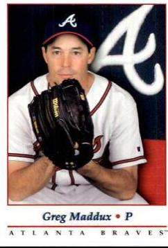 Greg Maddux #8 Baseball Cards 2001 Studio