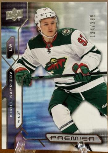 Kirill Kaprizov #16 Hockey Cards 2021 Upper Deck Premier