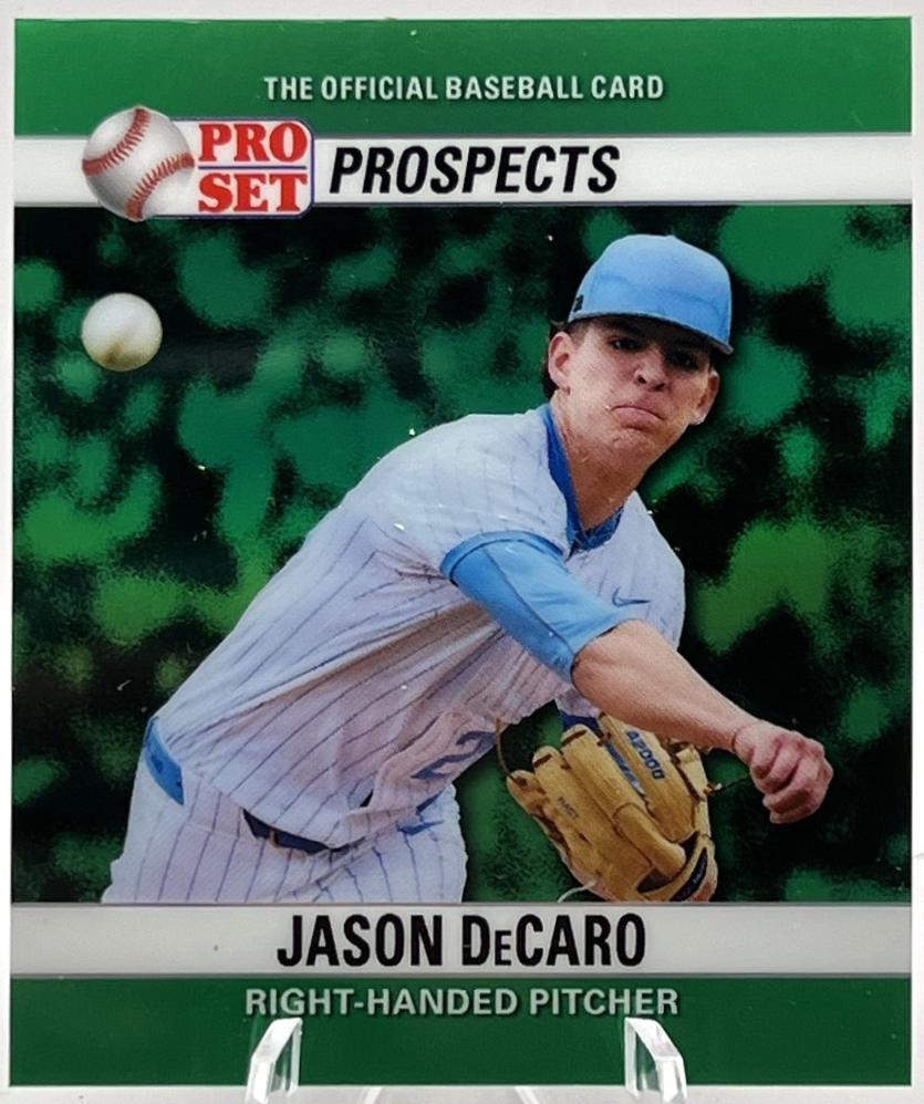 Jason DeCaro #90M-93 2026 Pro Set Metal 1990 Mini Baseball