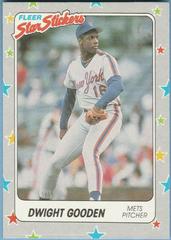 Dwight Gooden #102 Baseball Cards 1988 Fleer Star Stickers Prices