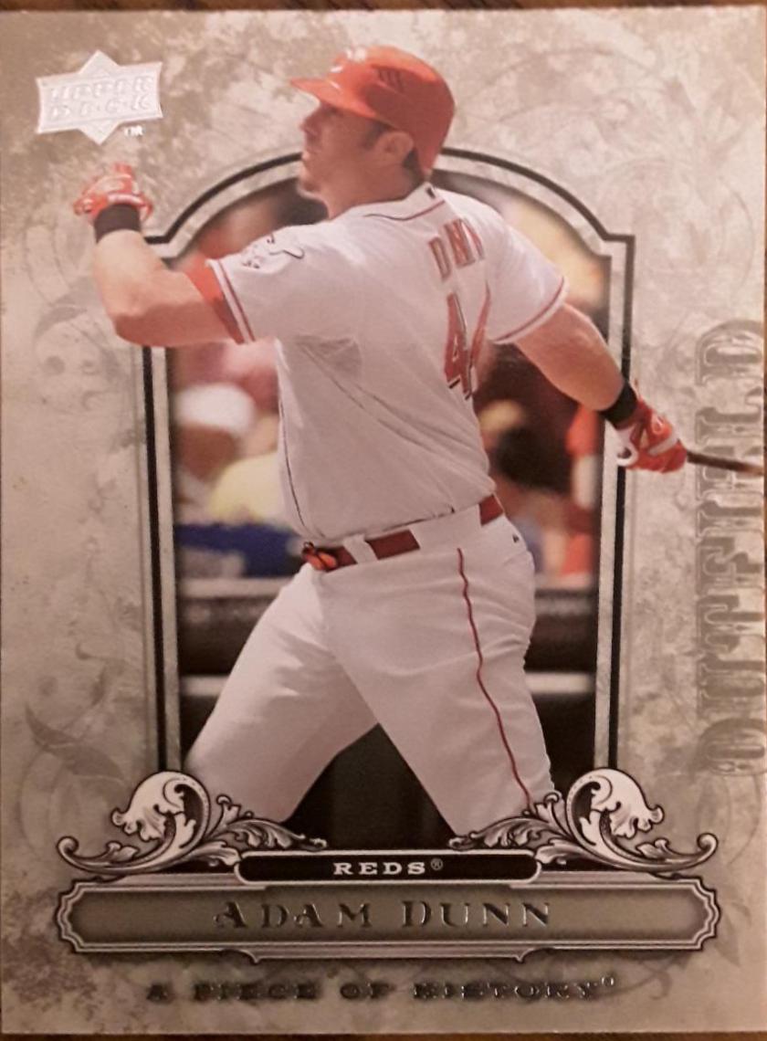 Adam Dunn #27 Baseball Cards 2008 Upper Deck Piece of History