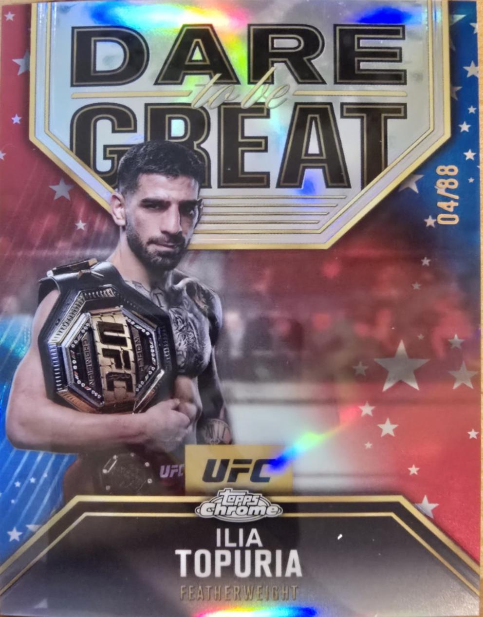 Ilia Topuria [Red White Blue Refractor] #DBG-6 Prices | 2025 Topps ...