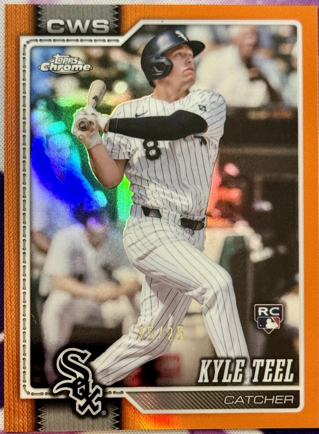 Kyle Teel [Orange Refractor] (2026 Topps Chrome)