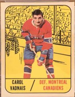 Carol Vadnais #9 Hockey Cards 1967 Topps