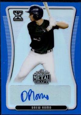 Drew Romo [Blue Rainbow] #BA-DR1 Prices | 2020 Leaf Metal Draft ...