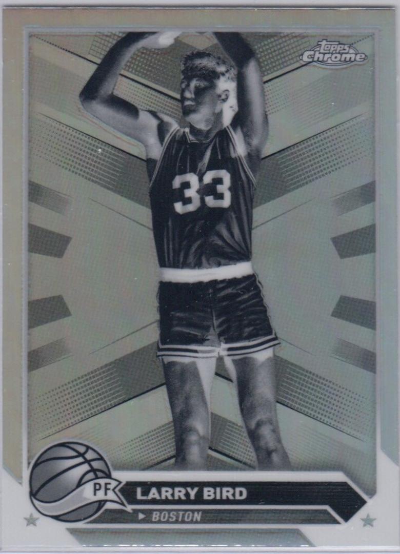 Larry Bird [Negative Refractor] #175 Prices | 2023 Topps Chrome