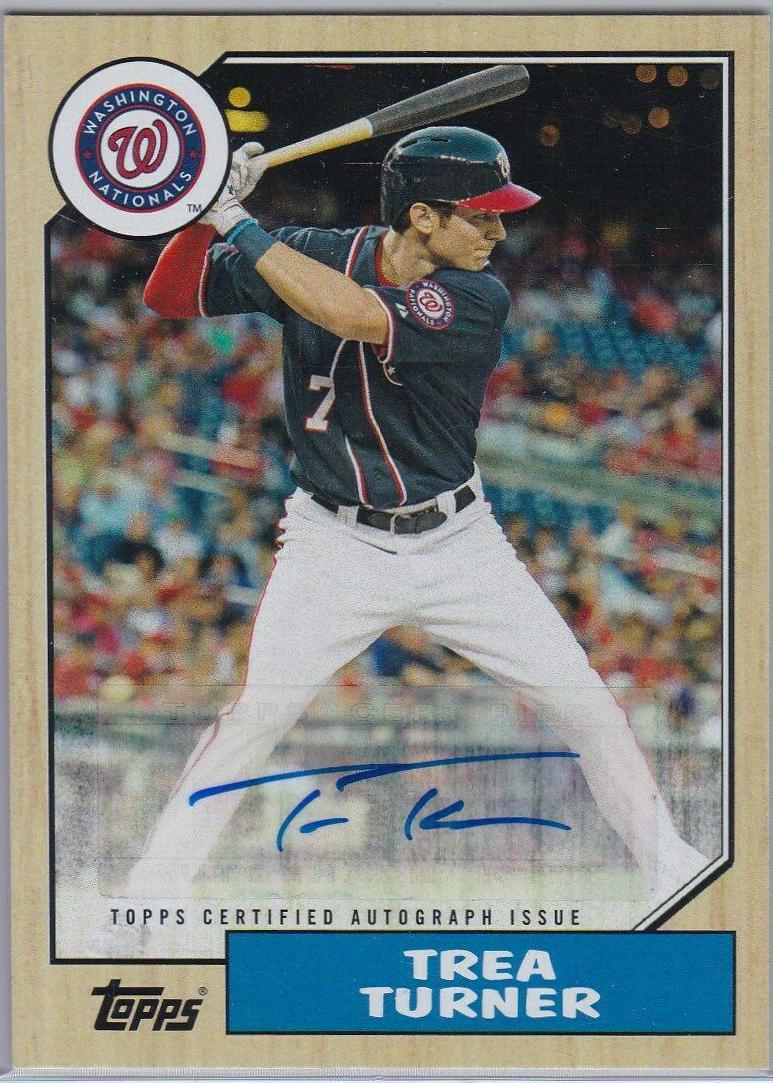 Trea Turner #1987A-TT Prices | 2017 Topps 1987 Autographs