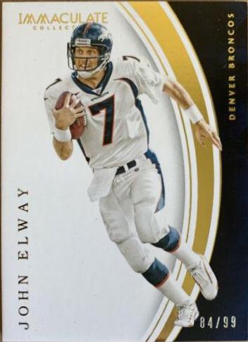 John Elway #10 Football Cards 2016 Panini Immaculate