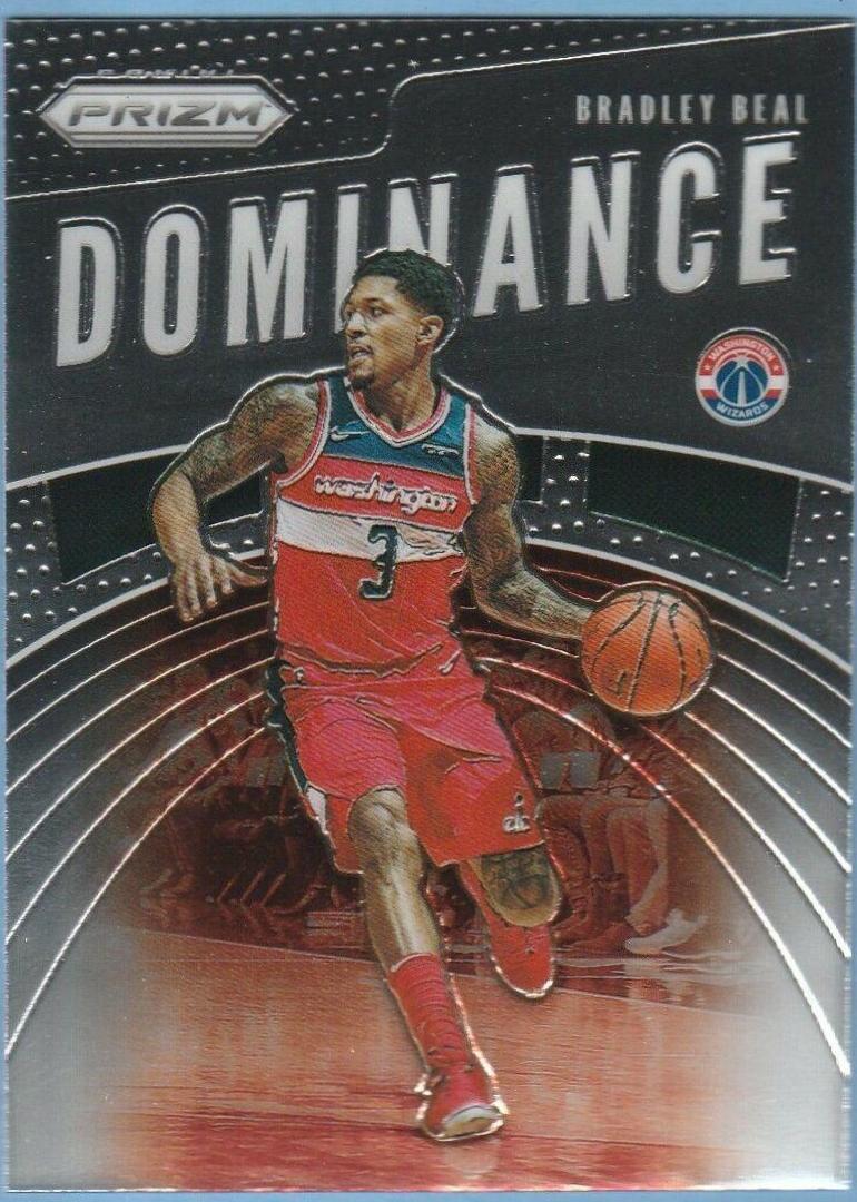 Bradley Beal #5 Basketball Cards 2019 Panini Prizm Dominance
