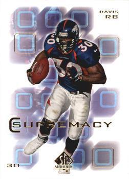 Terrell Davis #S2 Basketball Cards 2000 SP Authentic Supremacy