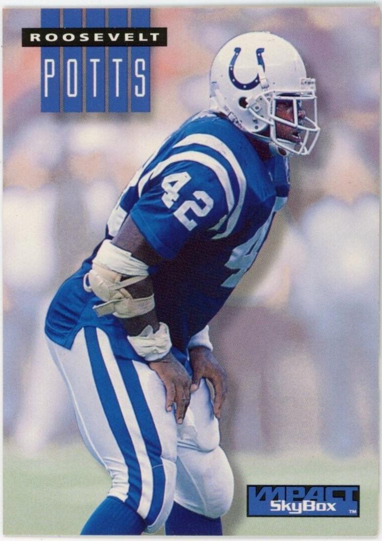Roosevelt Potts #114 Football Cards 1994 Skybox Impact