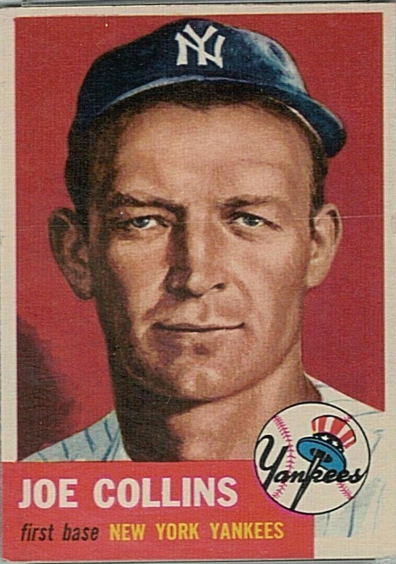 Joe Collins #9 Baseball Cards 1953 Topps